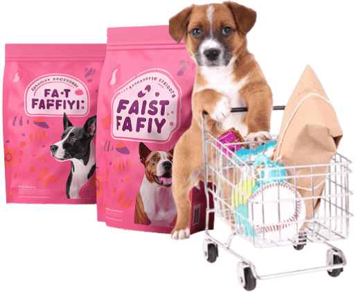 Dog food cart mockup